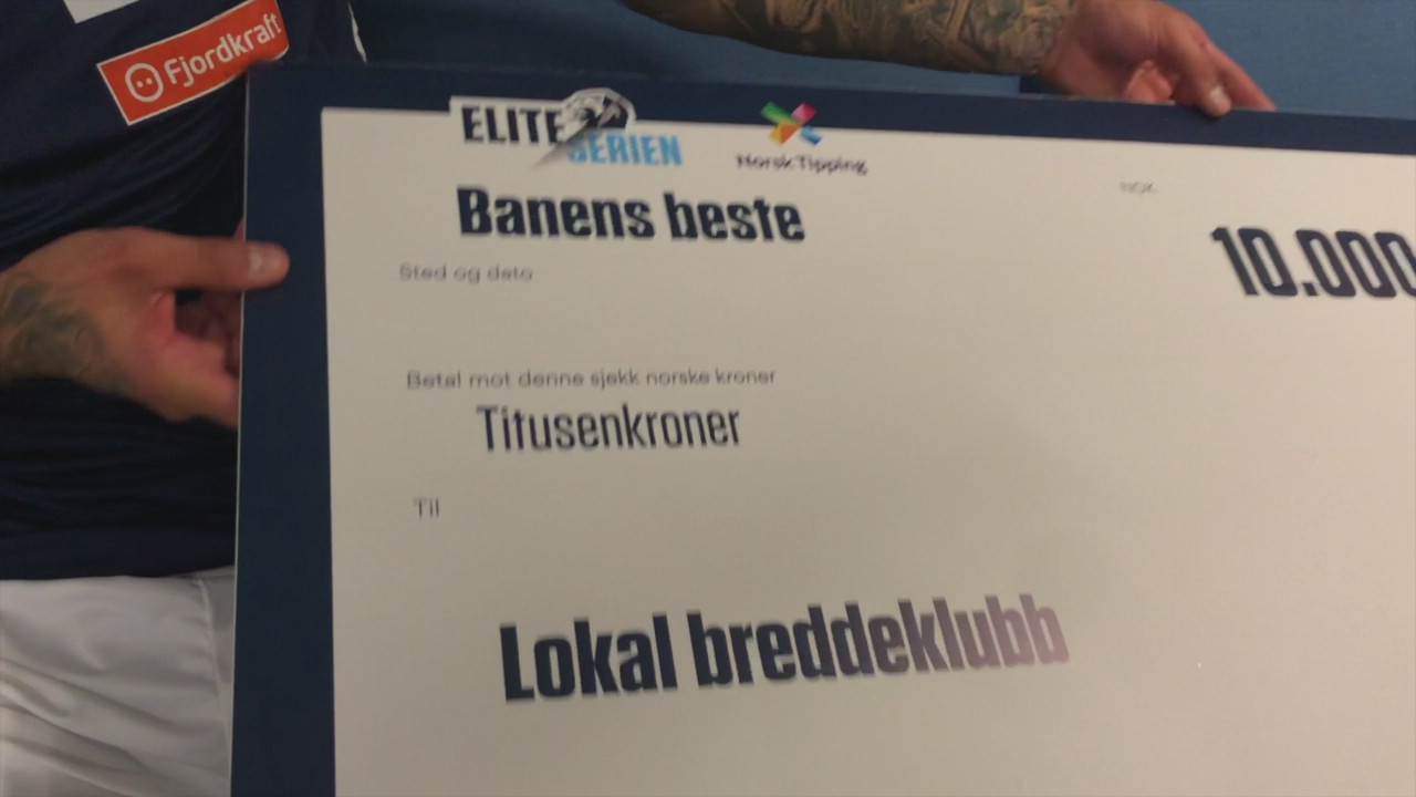 Aron Dønnum kåra til banens beste